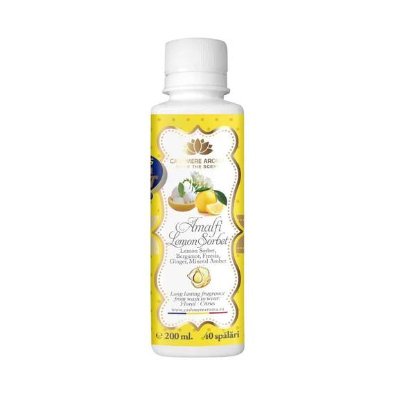Parfum rufe concentrat Cashmere Aroma Amalfi Lemon Sorbet, parfum elegant si persistent, 200 ml, 40 spalari - - Roveli