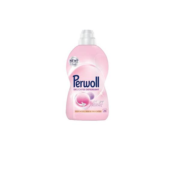 Detergent lichid Perwoll Renew Delicates, parfum discret si elegant, ingrijire intensiva pentru lana, matase si tesaturi fine, 1 l, 20 spalari - - Roveli