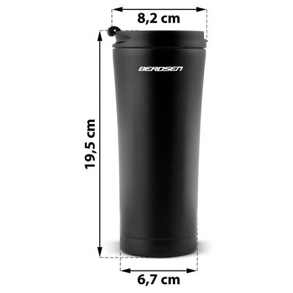 Termos, fabricat din otel inoxidabil,capac strans, forma ergonomica, capacitate 470 ml, negru - 8- Roveli