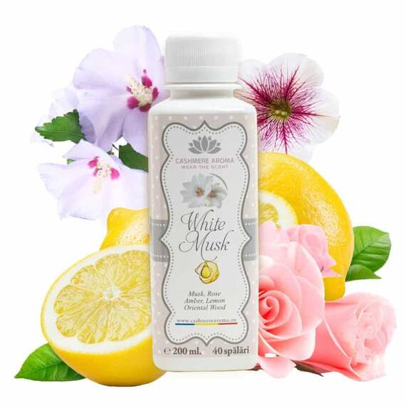 Parfum rufe concentrat Cashmere Aroma White Musk, parfum elegant si persistent, 200 ml, 40 spalari - 3- Roveli