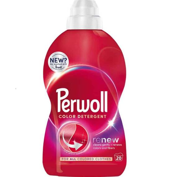 Detergent lichid Perwoll Color Renew, parfum discret si elegant, revitalizeaza si reimprospateaza culorile, 1 l, 20 spalari - - Roveli
