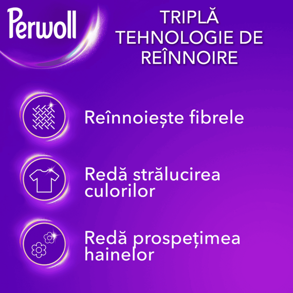 ​Detergent de rufe capsule, Perwoll Renew Color, protectie pentru culori, ingrijirea fibrelor, 35 spalari - 2- Roveli