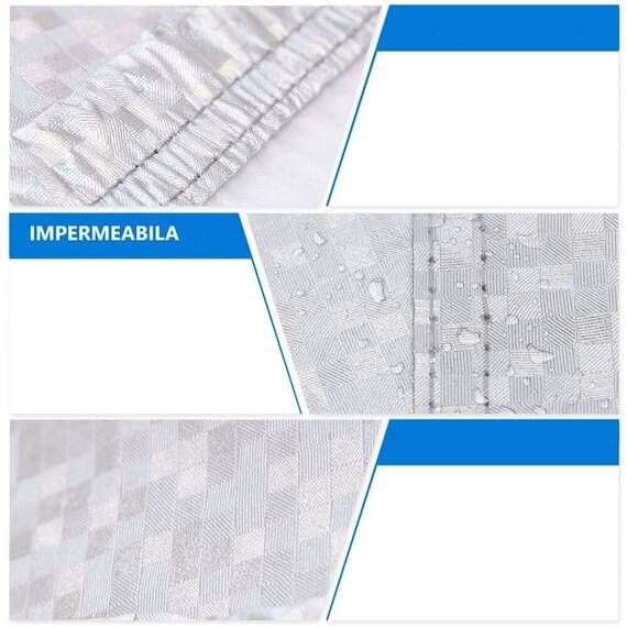 Prelata auto DacEnergy© realizata din material premium tip oxford, compatibila cu marca DACIA LOGAN II 2013-2020, impermeabila, protectie solara, anti vant, rezistenta la zgarieturi, 4.45×1.65×1.44m - 4- Roveli