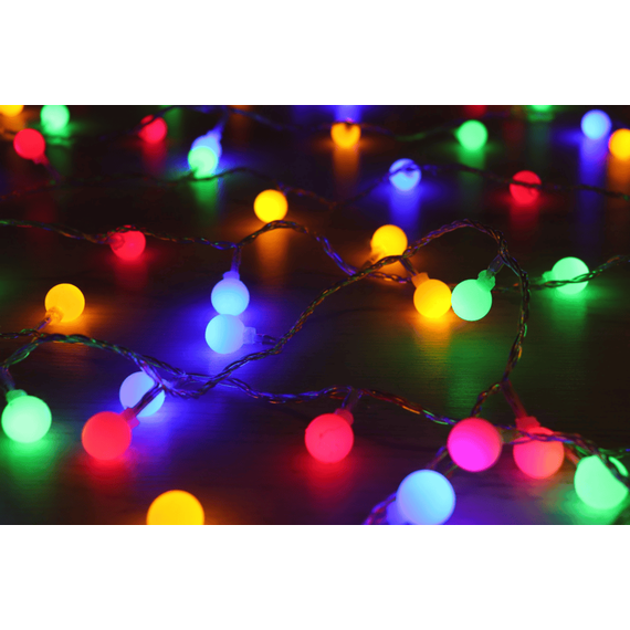 Instalatie Craciun DacEnergy©, 7.92 m, 100 LED-uri multicolore, 3.3W, controler cu 8 functii - 5- Roveli