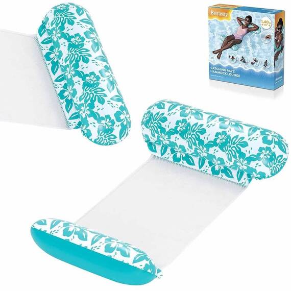 ​Saltea de plaja gonflabila Bestway, PVC, capacitate maxima de incarcare 100 kg, design modern, 140 x 87 cm - - Roveli