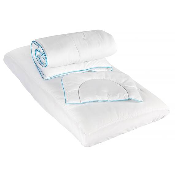 Set saltea pat Bedora pentru copii, pilota si perna, cu spuma poliuretanica, ortopedica, anatomica, 1 persoana, 60 x 120 x 10 cm - 2- Roveli