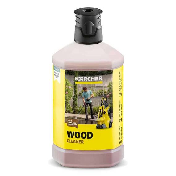 ​Detergent pentru lemn Karcher, curata murdaria, agent de protectie impotriva razelor UV, pentru aparat de spalat cu presiune K 2, K 3, K 4, K 5, K 7, 1 litru - 2- Roveli