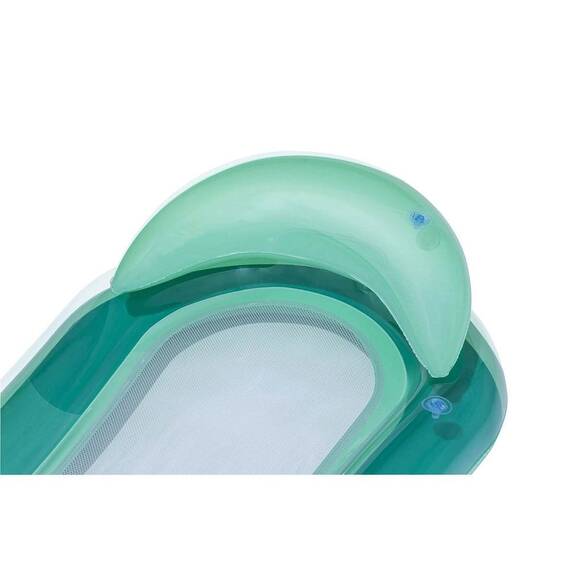 ​Saltea de inot Bestway, din material PVC durabil, spatar si cotiere mari, tetiera gonflabila, 160 x 84 cm, verde - 3- Roveli