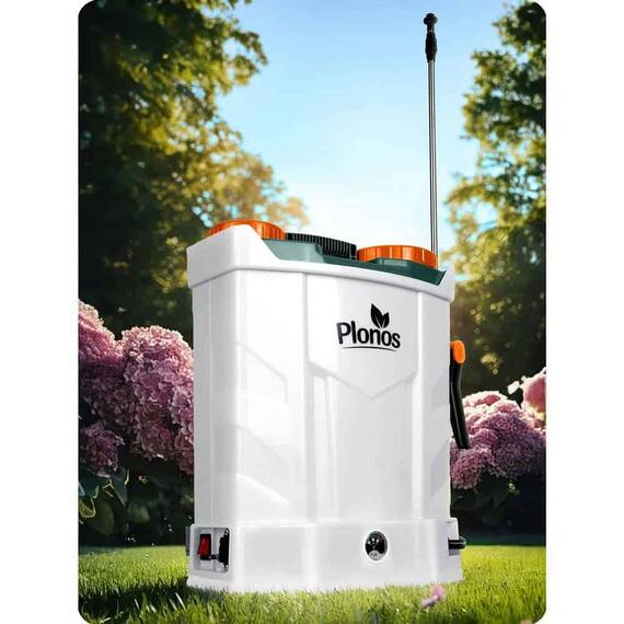 ​Pompa de stropit cu acumulator, plumb-acid, 12 V, 8 Ah, 4 duze diferite, presiune maxima 5,5 bar, debit maxim 3,1 l/min, timp de lucru 3-4 ore, 45 x 36 x 17 cm, 16 l - 5- Roveli