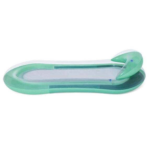 ​Saltea de inot Bestway, din material PVC durabil, spatar si cotiere mari, tetiera gonflabila, 160 x 84 cm, verde - 5- Roveli