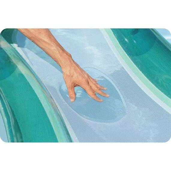 ​Saltea de inot Bestway, din material PVC durabil, spatar si cotiere mari, tetiera gonflabila, 160 x 84 cm, verde - 6- Roveli