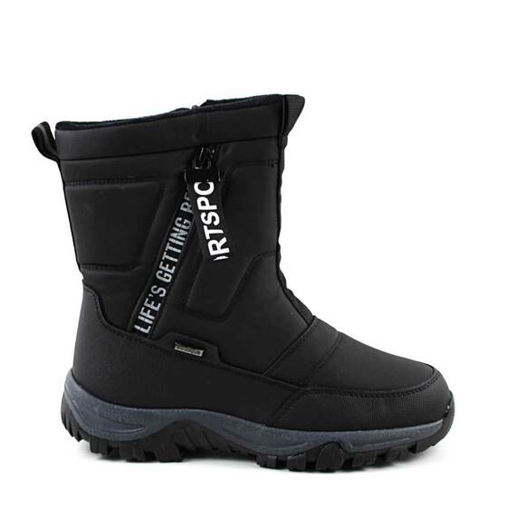 Cizme de zapada , imblanite din material impermeabil  D40219-BLACK, Culoare (12): Negru, Marime (12): 38 - 4- Roveli