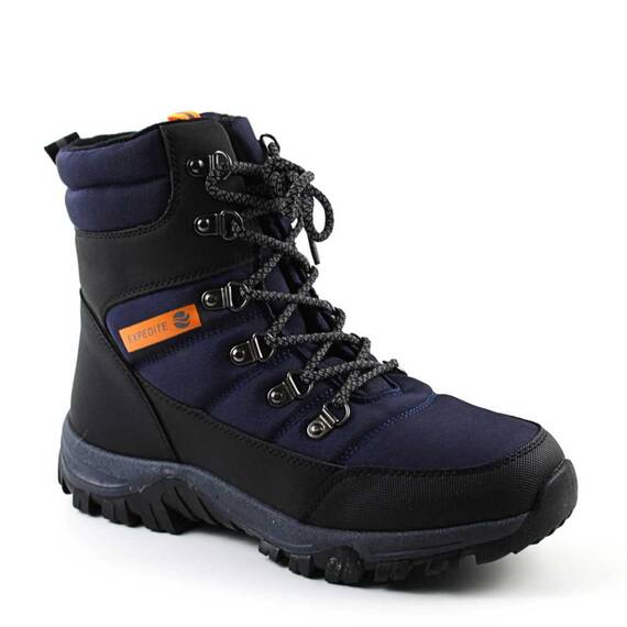 ​Ghete unisex de zapada , imblanite din material impermeabil  D40217-NAVY, Culoare (12): Bleumarin, Marime (12): 39 - - Roveli