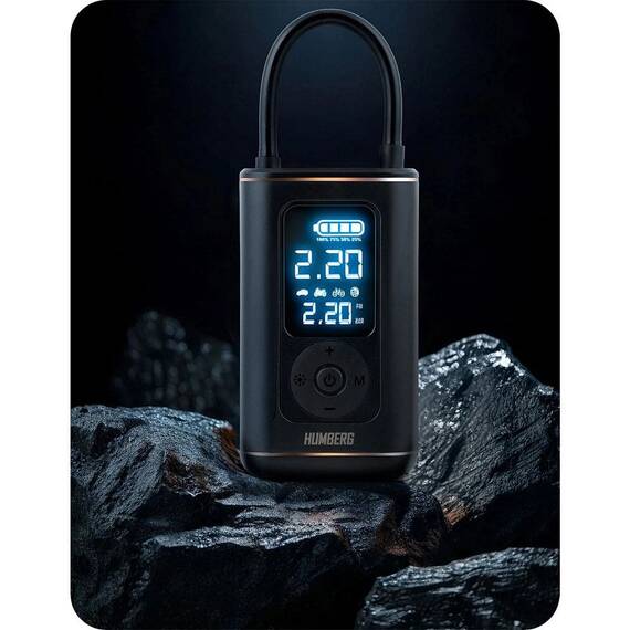 Compresor electric fara fir, afisaj LED, incarcare USB-C, debit aer 18l/min, capacitate baterie 2500mAh, lanterna incorporata - 12- Roveli