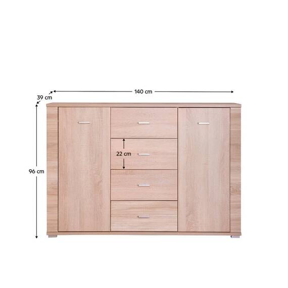 Scrin tip 9, stejar sonoma, GRAND - 5- Roveli