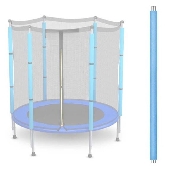 ​Stalp superior conceput pentru trambuline cu diametru de 140 cm cu plasa externa, 77 cm, albastru - - Roveli