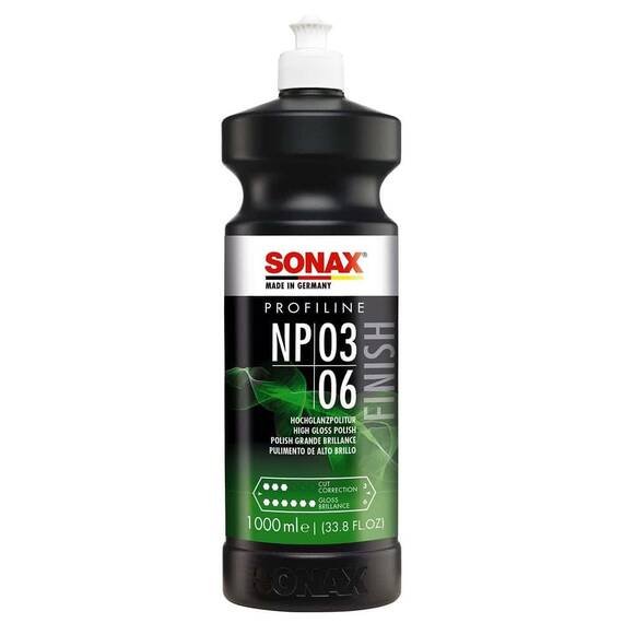 ​Solutia auto abraziva Sonax NP 03-06, pasta fin abraziva, nu contine silicon si ceara, 1 L - - Roveli