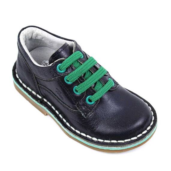 Pantofi usori din piele naturala , pentru copii , cu talpa cusuta 2635-BLEUMARIN/V, Culoare (12): Bleumarin, Marime (12): 24 - 3- Roveli