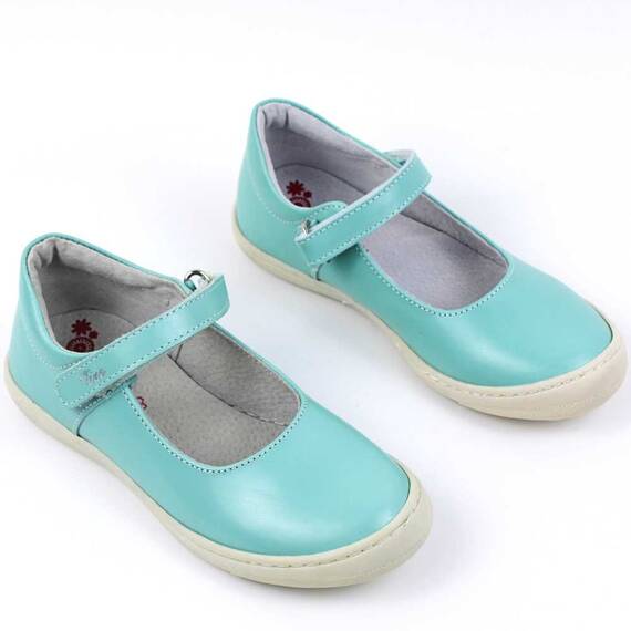 Balerini usori , pentru copii , din piele naturala  1796-TURCOAZ/1, Culoare (12): Bleu, Marime (12): 32 - 2- Roveli