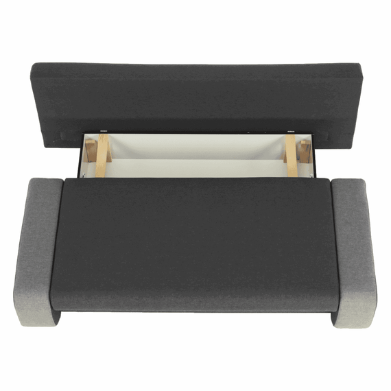 Canapea extensibilă, gri închis/gri deschis, BOLIVIA - 2- Roveli