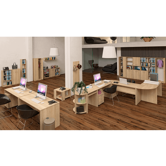 Etajeră, stejar sonoma, TEMPO ASISTENT NEW 009 - 3- Roveli