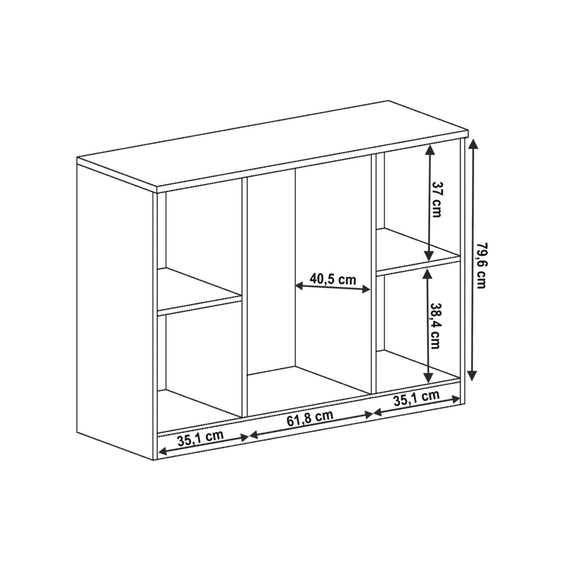 Comodă, stejar lefkas, TEDY Typ T6 - 3- Roveli