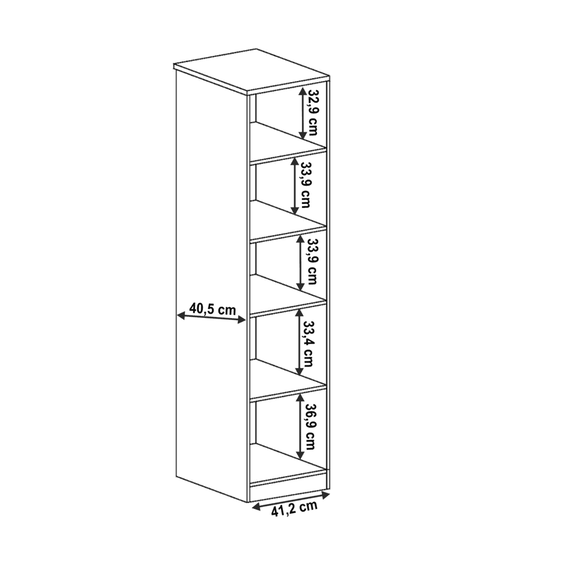 Vitrină, stejar lefkas, TEDY TYP T10 - 3- Roveli