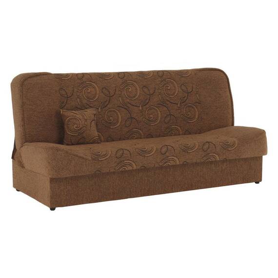 Canapea extensibilă, material textil auriu/model, ASIA NEW - 7- Roveli