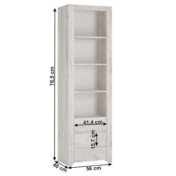 Etajeră TIP 11, alb craft, ANGEL - 2- Roveli