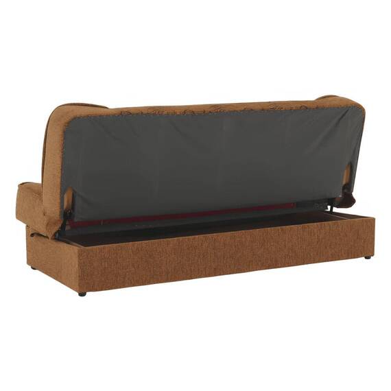 Canapea extensibilă, material textil auriu/model, ASIA NEW - 3- Roveli