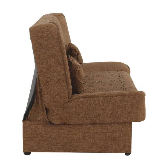 Canapea extensibilă, material textil auriu/model, ASIA NEW - 6- Roveli