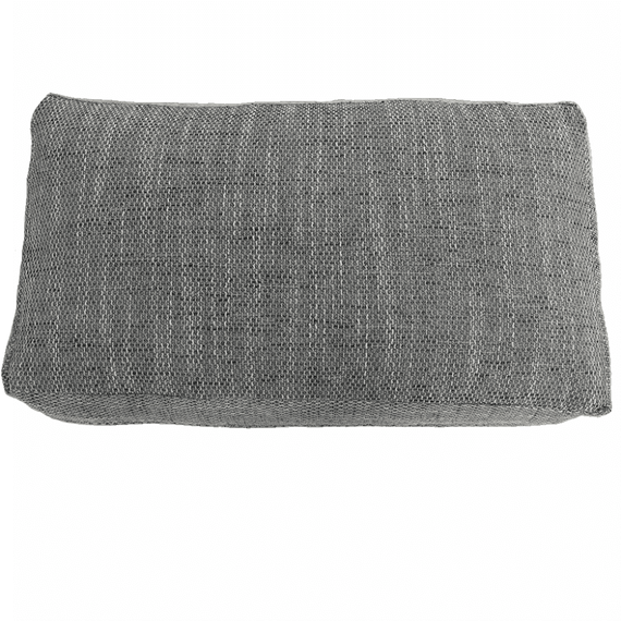 Colţar, piele ecologică/ alb/material gri melir, TONIKS - 7- Roveli