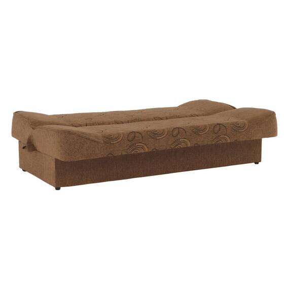 Canapea extensibilă, material textil auriu/model, ASIA NEW - 8- Roveli