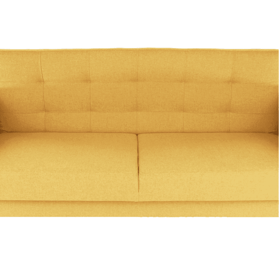 Canapea tapiţat 3 locuri, material textil muştar, AMEDIA - 9- Roveli