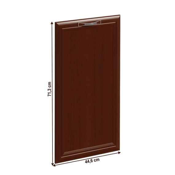 Uşă pentru maşina de spălat vase încorporată, 44,6x71,3, nuc Milano, SICILIA - 5- Roveli