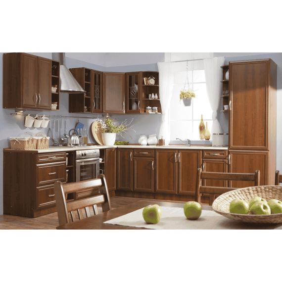 Uşă pentru maşina de spălat vase încorporată, 44,6x71,3, nuc Milano, SICILIA - 4- Roveli