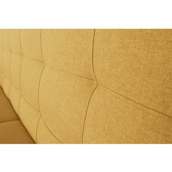 Canapea tapiţat 3 locuri, material textil muştar, AMEDIA - 11- Roveli