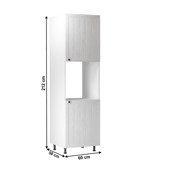 Dulap pentru alimente D60P, alb/pin Andersen, dreapta, PROVENCE - 4- Roveli