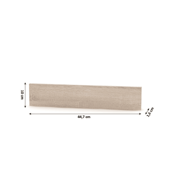 Capăt plintă laterală pentru dulapuri mici, stejar sonoma, NOVA PLUS NOPL-062-00 - 2- Roveli