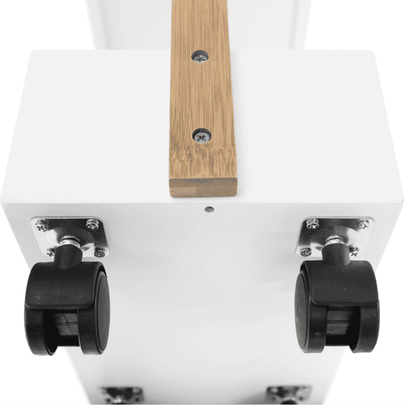 Raft, bambus lăcuit/alb, ARTO - 6- Roveli