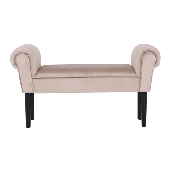 Bancă, catifea Velvet, grej/negru, BURDA - 8- Roveli