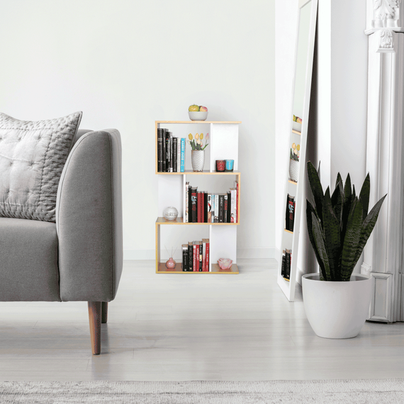Raft, lemn pin/alb, ERDEM NEW TYP 1 - 3- Roveli
