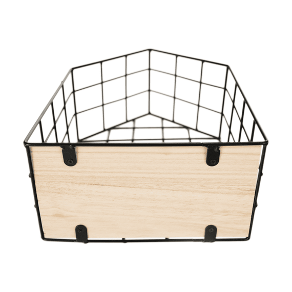 Set de 3 rafturi, natural/negru, AZURI - 12- Roveli