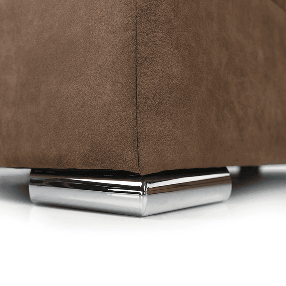 Colţar, material maro/violet deschis, stânga, LANZA - 4- Roveli