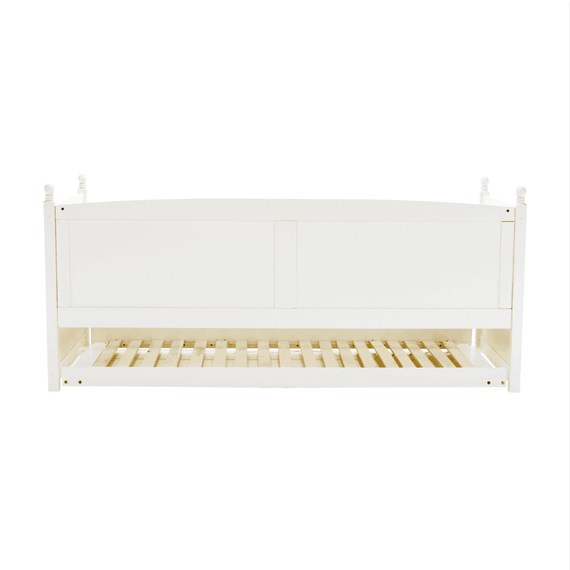 Pat cu pat suplimentar, lemn de pin, alb, 90x200, GLAMIS - 11- Roveli