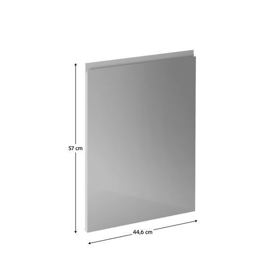 Uşă pentru maşina de spălat vase, alb/gri HG extra lucios, 44,6x57, AURORA - 3- Roveli