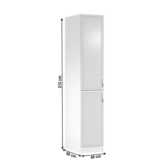 Dulap pentru produse alimentare D40SP, alb/pin Andersen, stânga, SICILIA - 3- Roveli