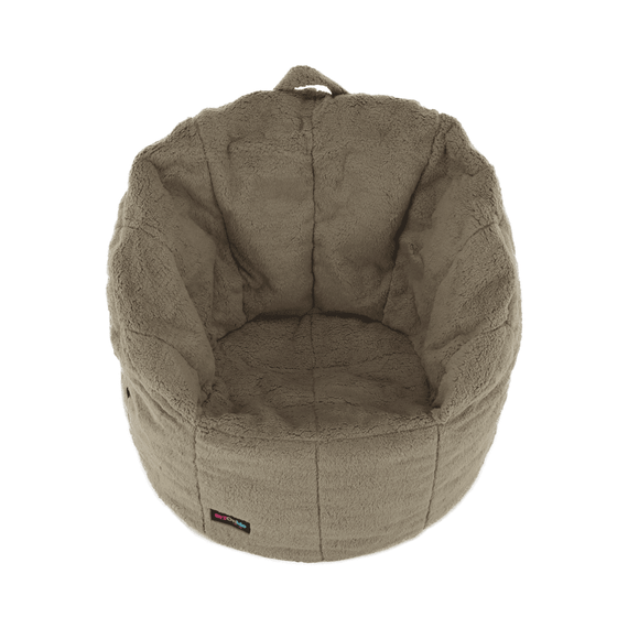 Fotoliu tip sac, material textil maro deschis, ALMERO - 6- Roveli