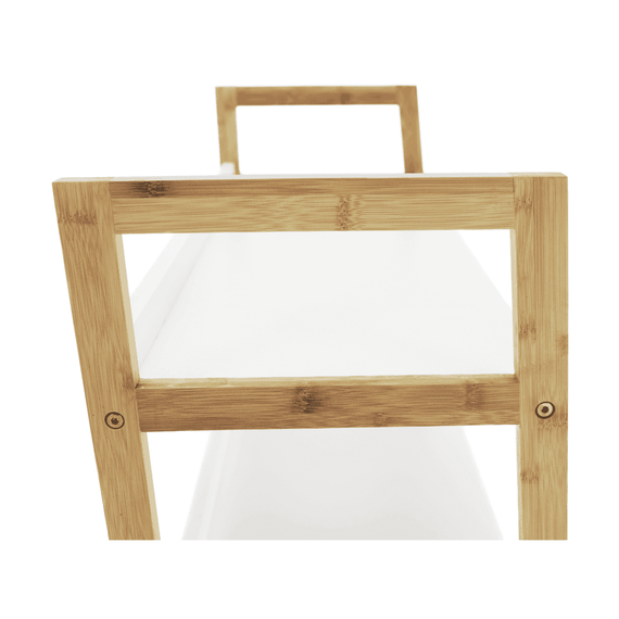 Etajeră cu 3 rafturi, alb/natural, KOEN TYP 1 - 7- Roveli
