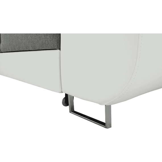 Colţar, alb/gri, model dreapta, AMARETO NEW - 7- Roveli